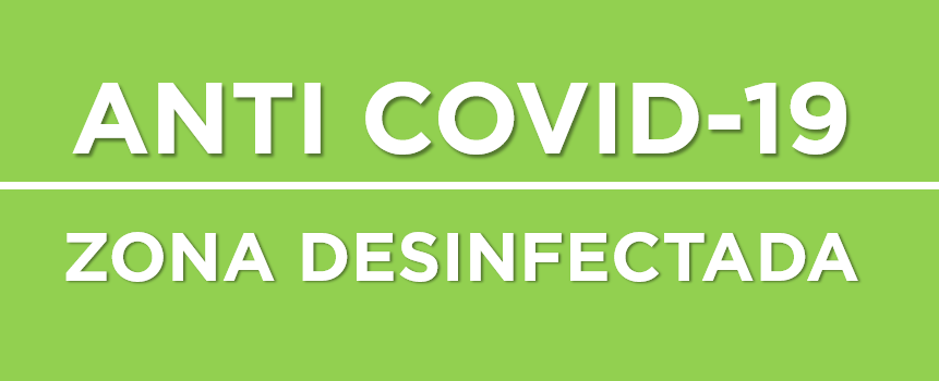 COVID-19 FREE - Zona Desinfectada